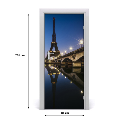 Fototapeta samolepiace na dvere Eiffelova veža