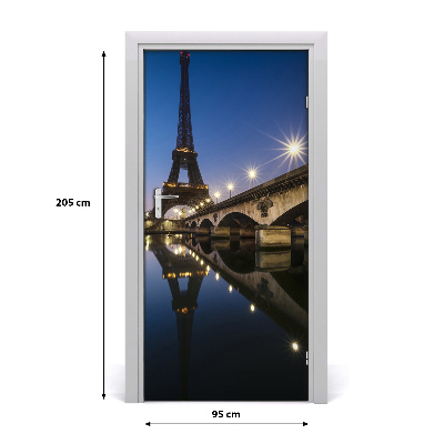 Fototapeta samolepiace na dvere Eiffelova veža