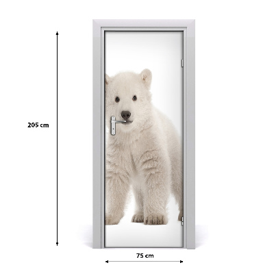 Samolepiace fototapety na dvere Ľadový medveď