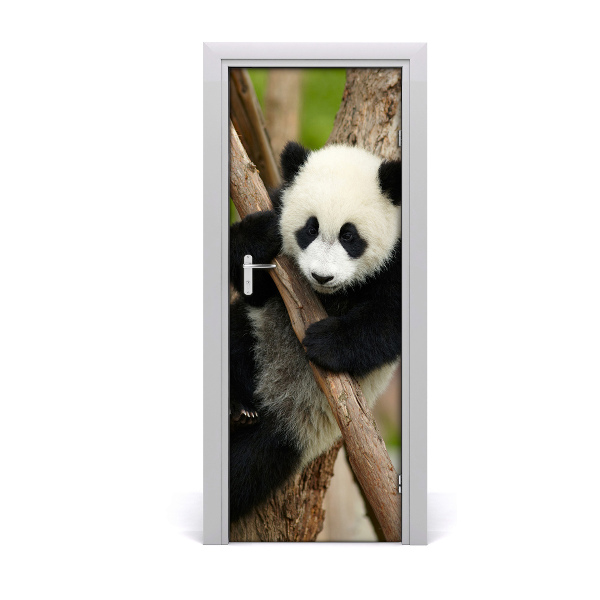Samolepiace fototapety na dvere Panda na strome