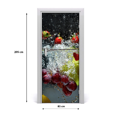Fototapeta na dvere samolepiace ovocie pod vodou