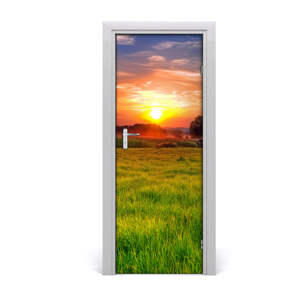 Fototapeta na dvere západ slnka