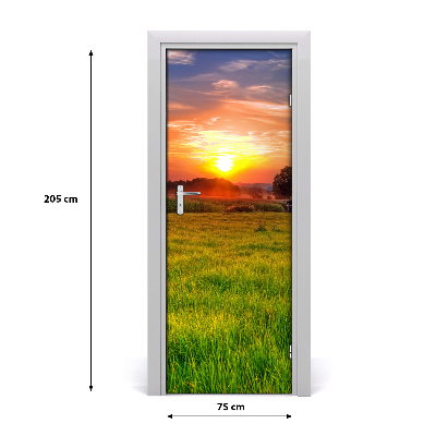 Fototapeta na dvere západ slnka