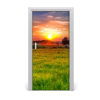 Fototapeta na dvere západ slnka