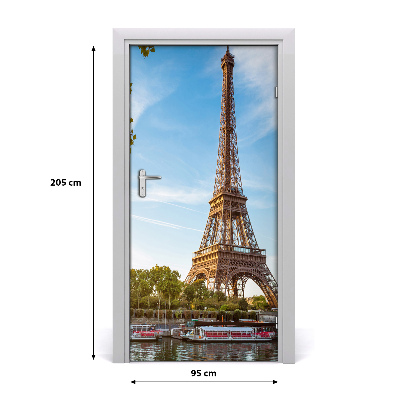 Fototapeta samolepiace na dvere Eiffelova veža