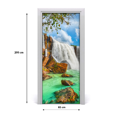 Fototapeta na dvere vodopád