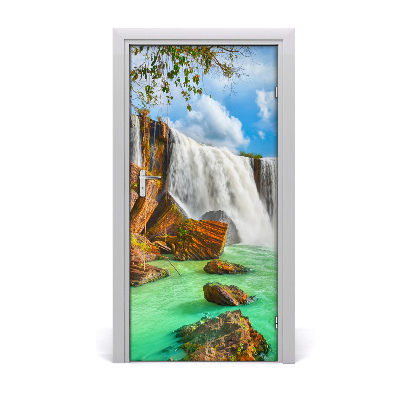 Fototapeta na dvere vodopád