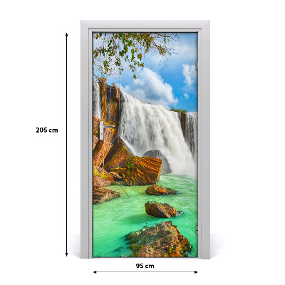 Fototapeta na dvere vodopád