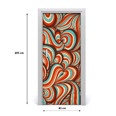 Fototapeta na dvere virující vzor