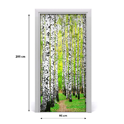 Fototapeta na dvere Břízová les