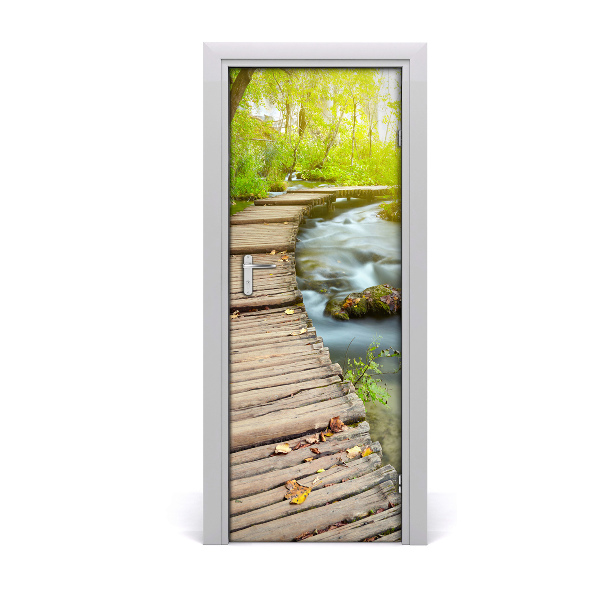 Fototapeta na dvere chodník v lese