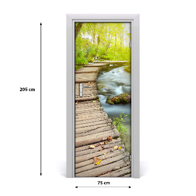 Fototapeta na dvere chodník v lese