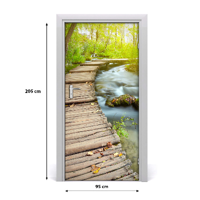 Fototapeta na dvere chodník v lese