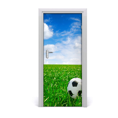 Fototapeta samolepiace dvere futbal na lúke