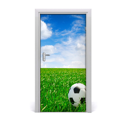 Fototapeta samolepiace dvere futbal na lúke