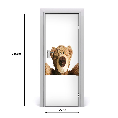 Samolepiace fototapety na dvere plyšový medvedík