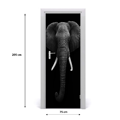 Samolepiace fototapety na dvere africký slon