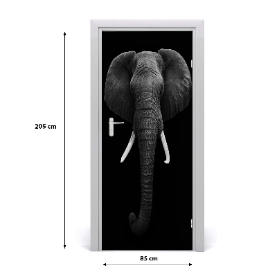Samolepiace fototapety na dvere africký slon