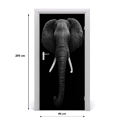 Samolepiace fototapety na dvere africký slon
