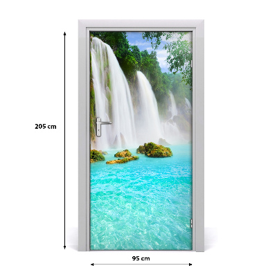 Fototapeta na dvere vodopád
