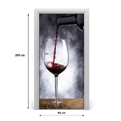 Fototapeta na dvere samolepiace červené víno