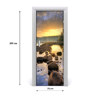 Fototapeta na dvere jazero