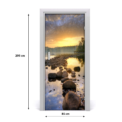 Fototapeta na dvere jazero