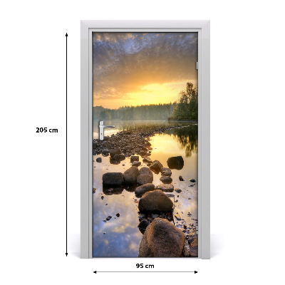 Fototapeta na dvere jazero