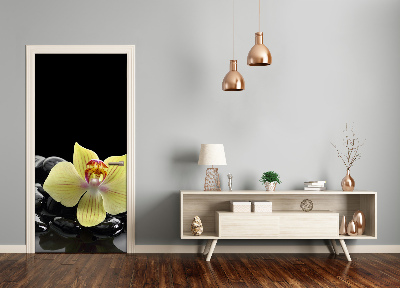 Fototapeta samolepiace Orchidea a kamene