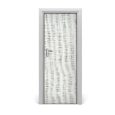 Samolepiace fototapety na dvere Ľanové biele plátno
