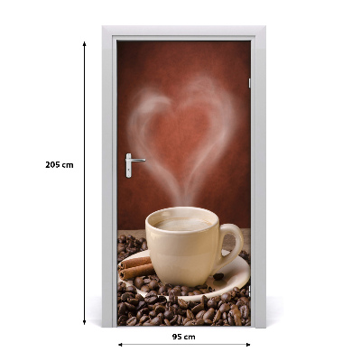 Fototapeta na dvere samolepiace aromatická káva