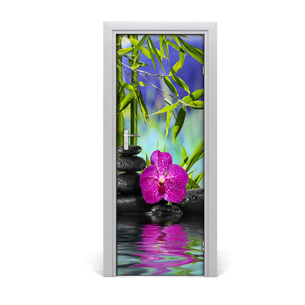 Fototapeta samolepiace Orchidea a bambus