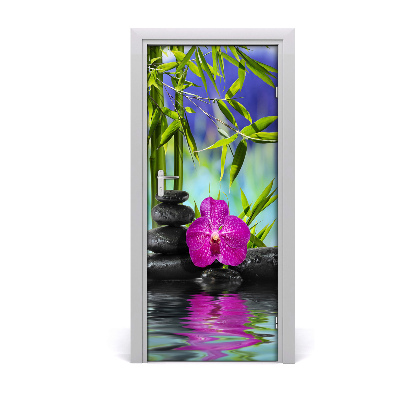 Fototapeta samolepiace Orchidea a bambus