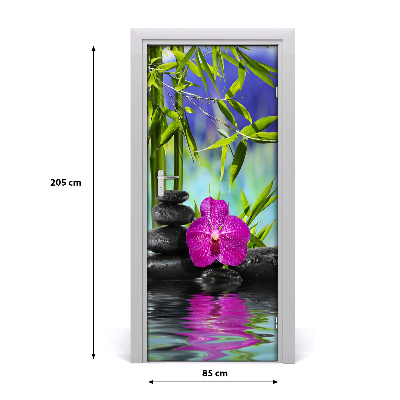 Fototapeta samolepiace Orchidea a bambus