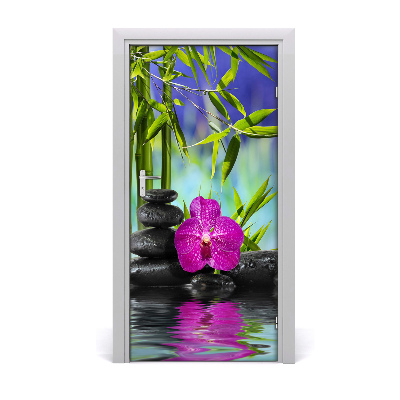 Fototapeta samolepiace Orchidea a bambus