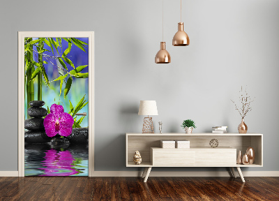 Fototapeta samolepiace Orchidea a bambus