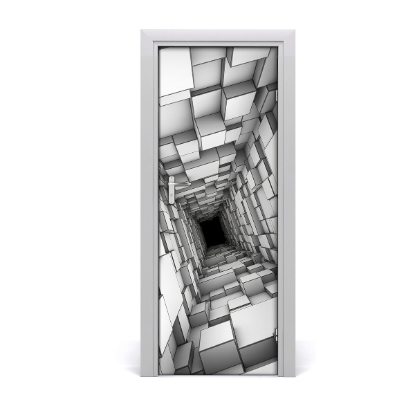 Samolepiace fototapety na dvere Tunel zo šesťuholníkov