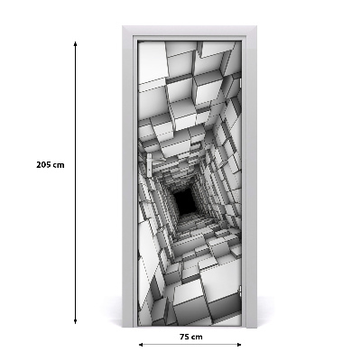 Samolepiace fototapety na dvere Tunel zo šesťuholníkov