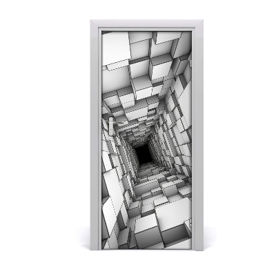 Samolepiace fototapety na dvere Tunel zo šesťuholníkov