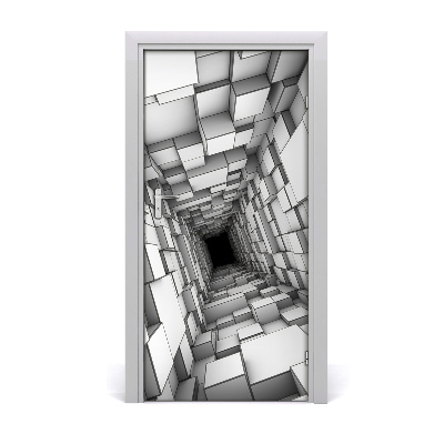 Samolepiace fototapety na dvere Tunel zo šesťuholníkov