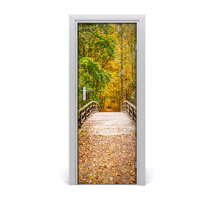 Fototapeta na dvere les jeseň