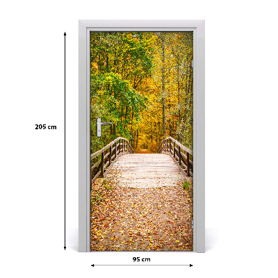 Fototapeta na dvere les jeseň