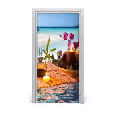 Fototapeta samolepiace Orchidea a bambus