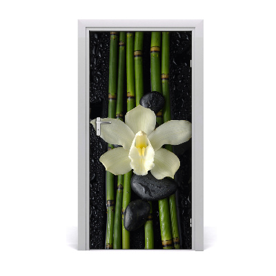 Fototapeta samolepiace Orchidea a bambus