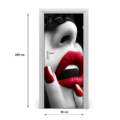 Fototapeta na dvere čipka maska