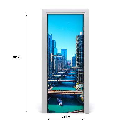 Fototapeta samolepiace na dvere Chicago rieka