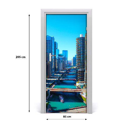 Fototapeta samolepiace na dvere Chicago rieka
