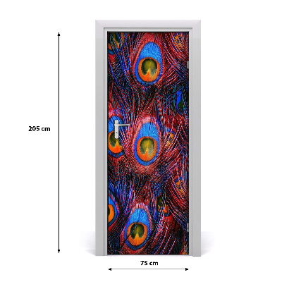 Fototapeta na dvere pávie perá