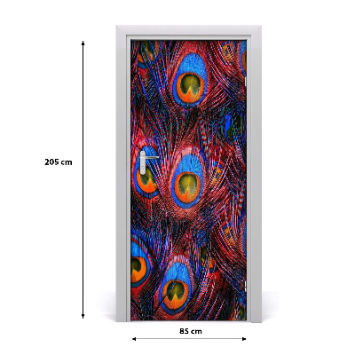 Fototapeta na dvere pávie perá