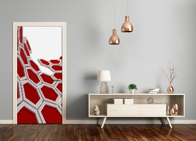 Samolepiace fototapety na dvere abstrakcie 3D